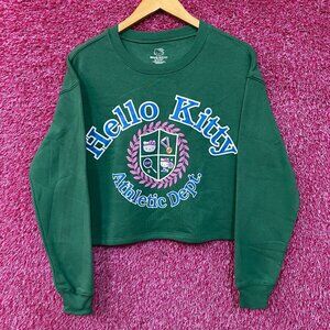 Hello Kitty Athletic Dept Crop Top Sweater size Medium